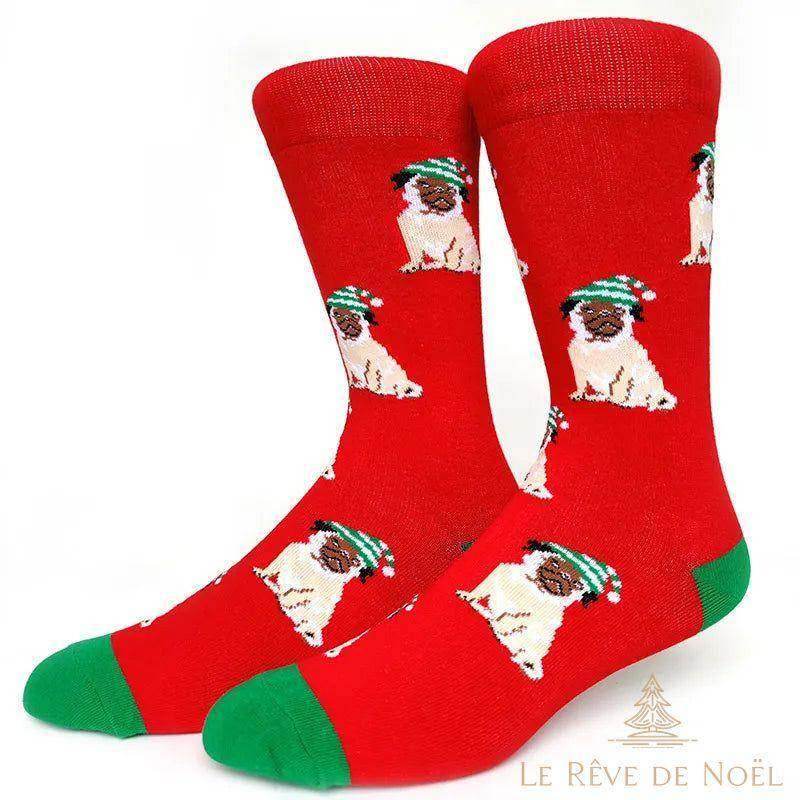 Chaussettes de Noël chien